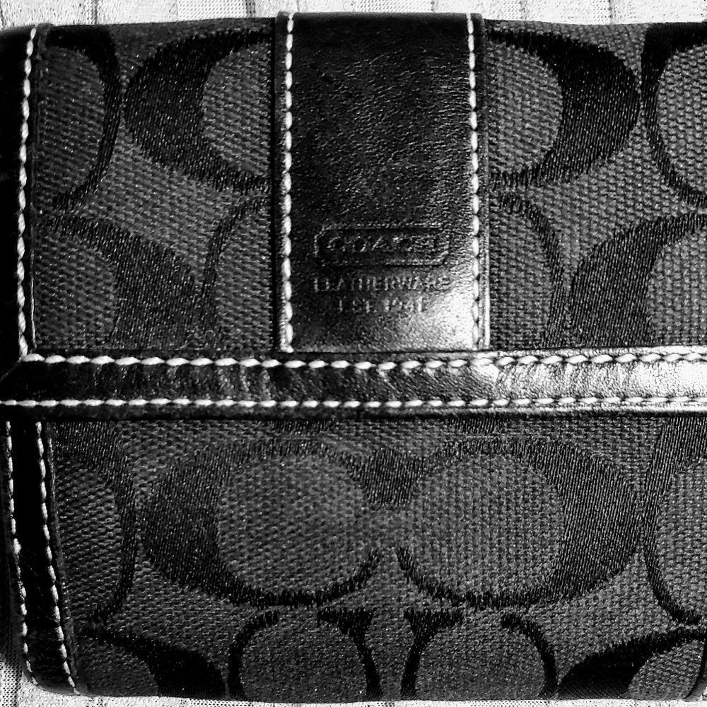 New Coach black wallet